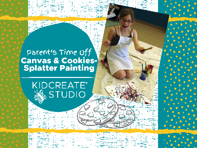 Kidcreate Studio - Broomfield. Parent's Time Off- Canvas & Cookies- Splatter Painting (3-9 Years)